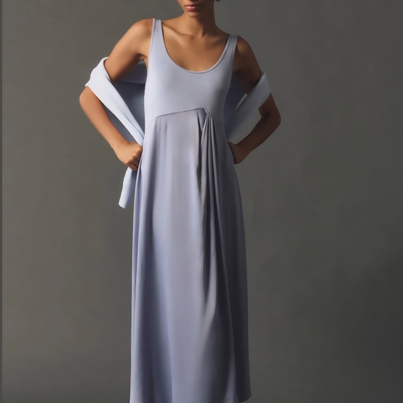 Anthropologie The Gemini Twofer Sweater+Dress Size Medium Purple New - Picture 3 of 10